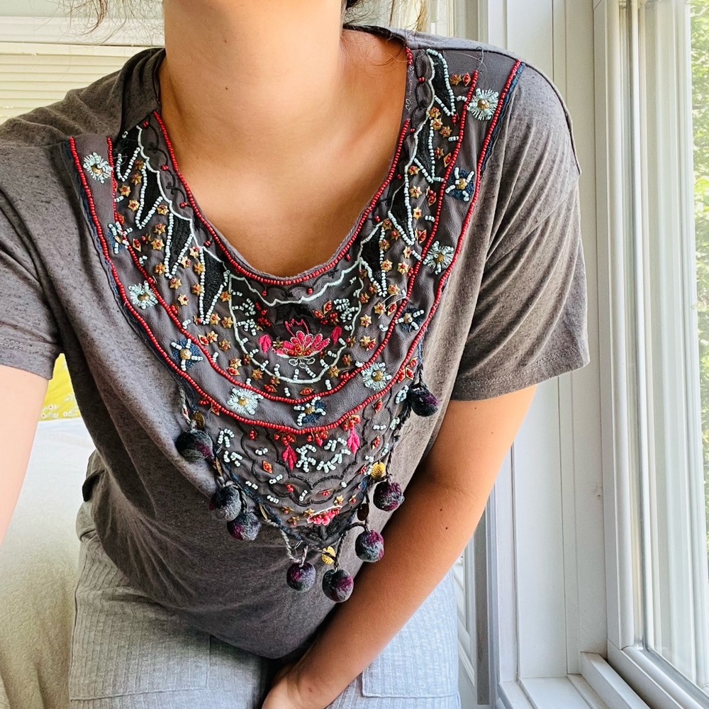Intricately Beaded Top